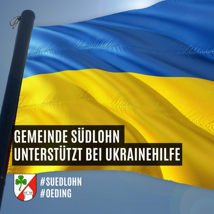 Gemeinde Südlohn unterstützt bei Ukrainehilfe. Gemeinde Südlohn unterstützt bei Ukrainehilfe.
