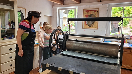 Drucktag auf dem Hof Schlüter