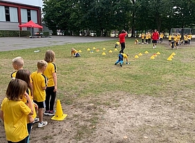 Schulprojekt „Ball, Buch und Bewegung“ an der Grundschule in Südlohn und Oeding