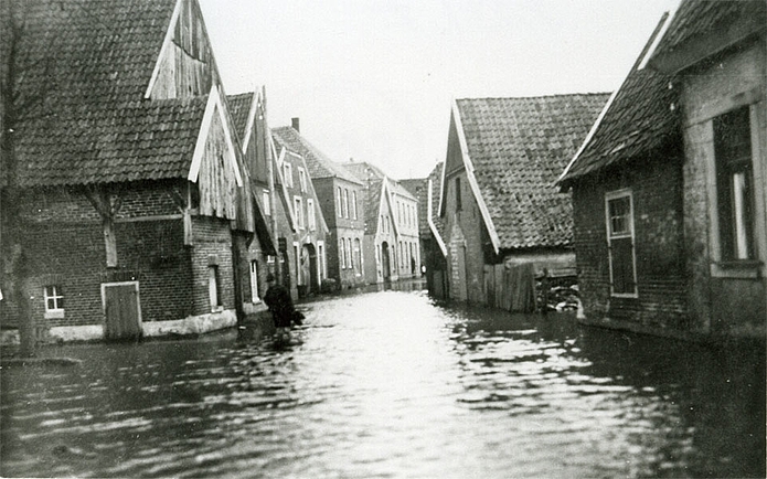 Quelle: Heimatverein Südlohn, Hochwasser 1926 Burgring