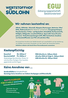Flyer Wertstoffhof Südlohn 2026