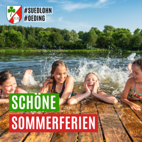 Die Gemeinde Südlohn wünscht Ihnen schöne Sommerferien.