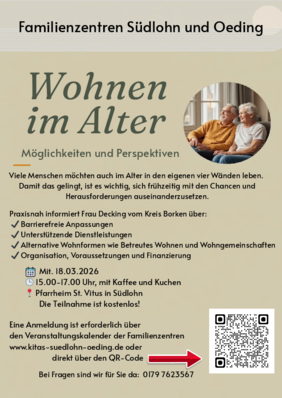 Flyer - Wohnen im Alter - Möglichkeiten und Perspektiven