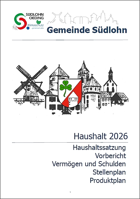 Entwurf des Haushalts der Gemeinde Südlohn...
