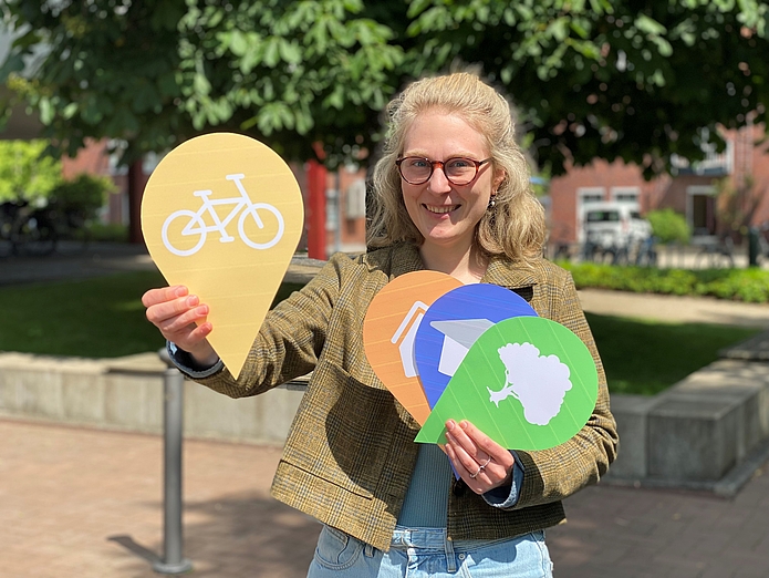 Klimamanagerin Pauline Thesing wirbt für eine aktive Beteiligung bei der Erstellung des Klimaschutzkonzeptes.