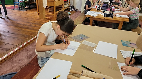 Drucktag auf dem Hof Schlüter