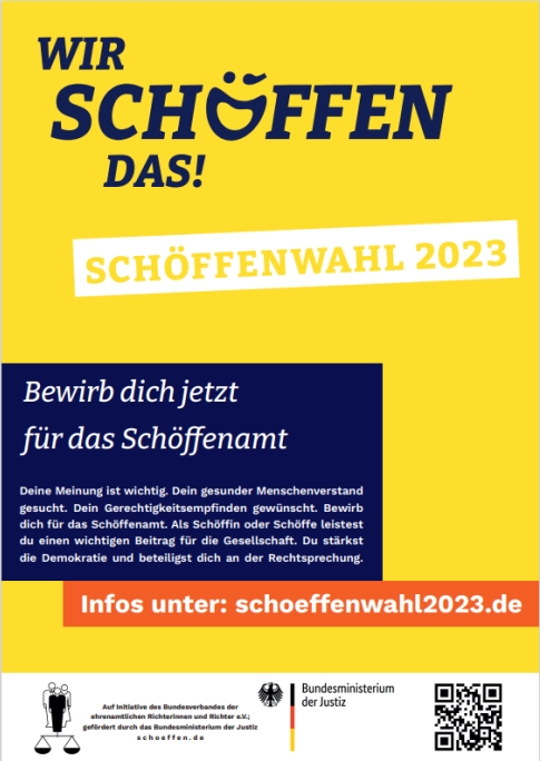 Mehr infos unter www.schoeffenwahl2023.de 